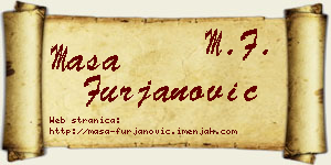 Maša Furjanović vizit kartica